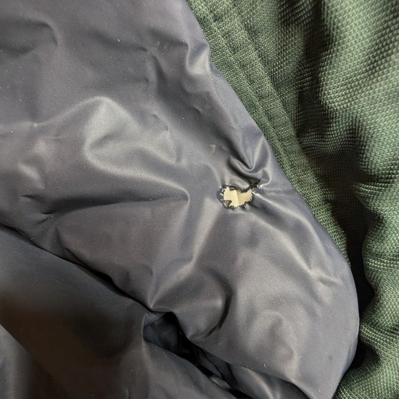 Abercrombie Performance Jacket Mens Small Green Vintage Full Zip Stripe 90s Y2K - Picture 6 of 7